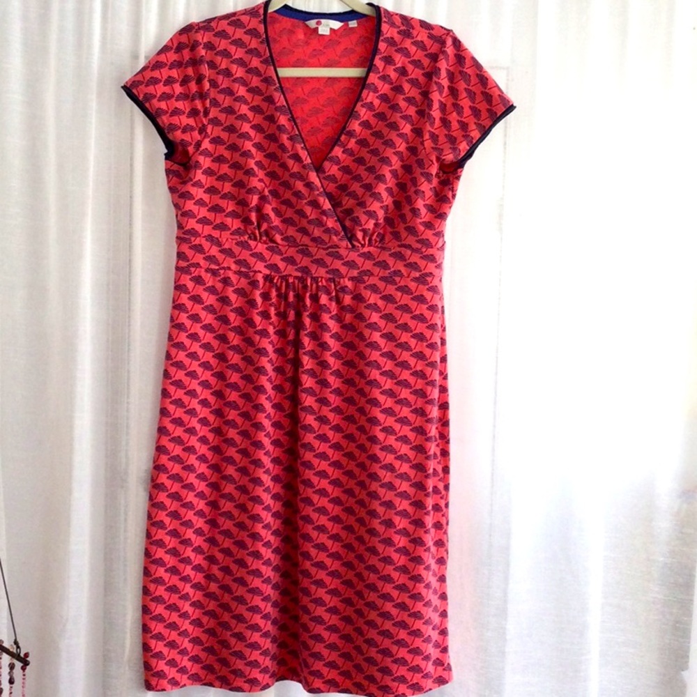 Flattering Boden cotton “wrap” dress